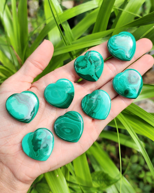Malachite Small Heart