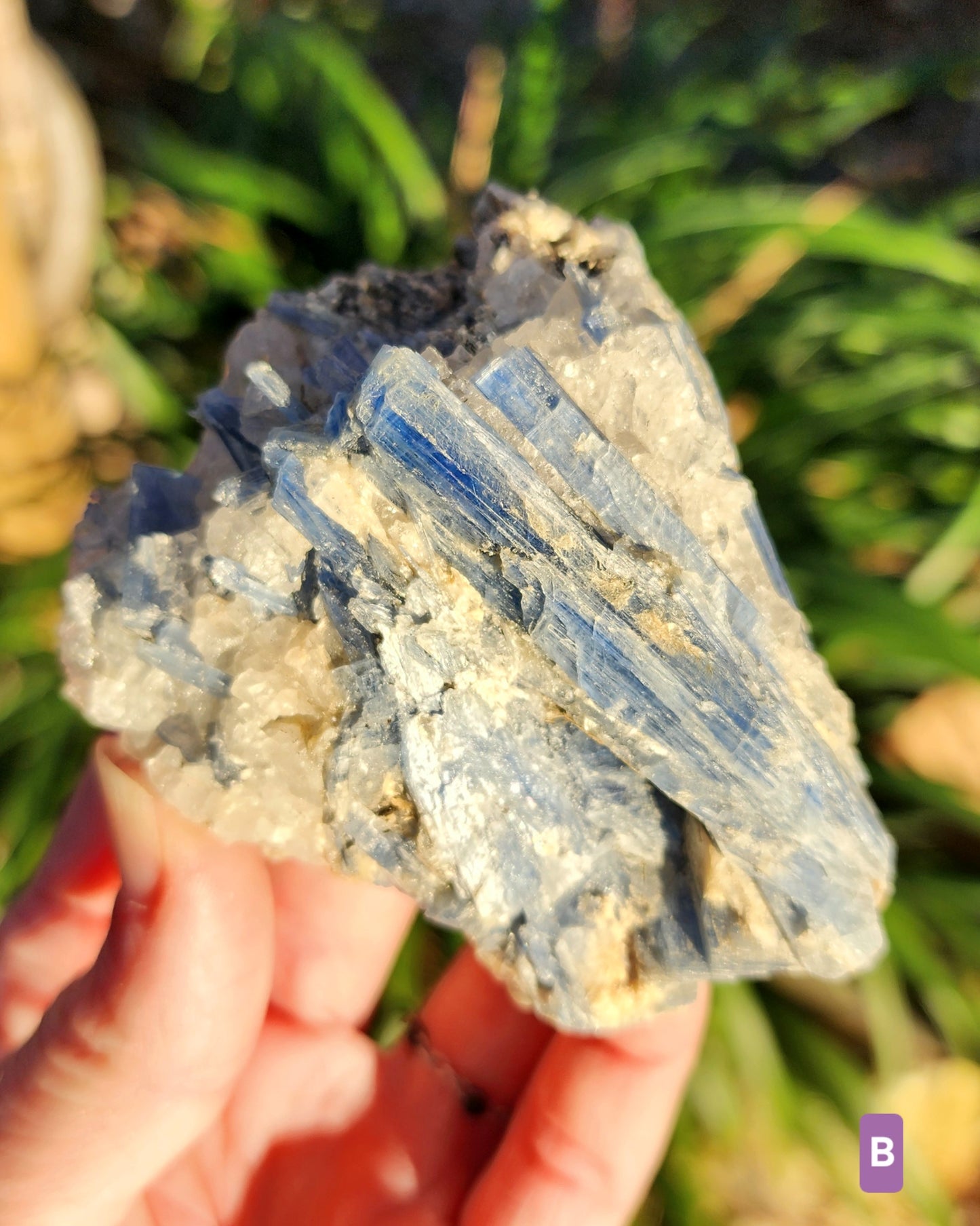 Blue Kyanite with Quartz Clusters