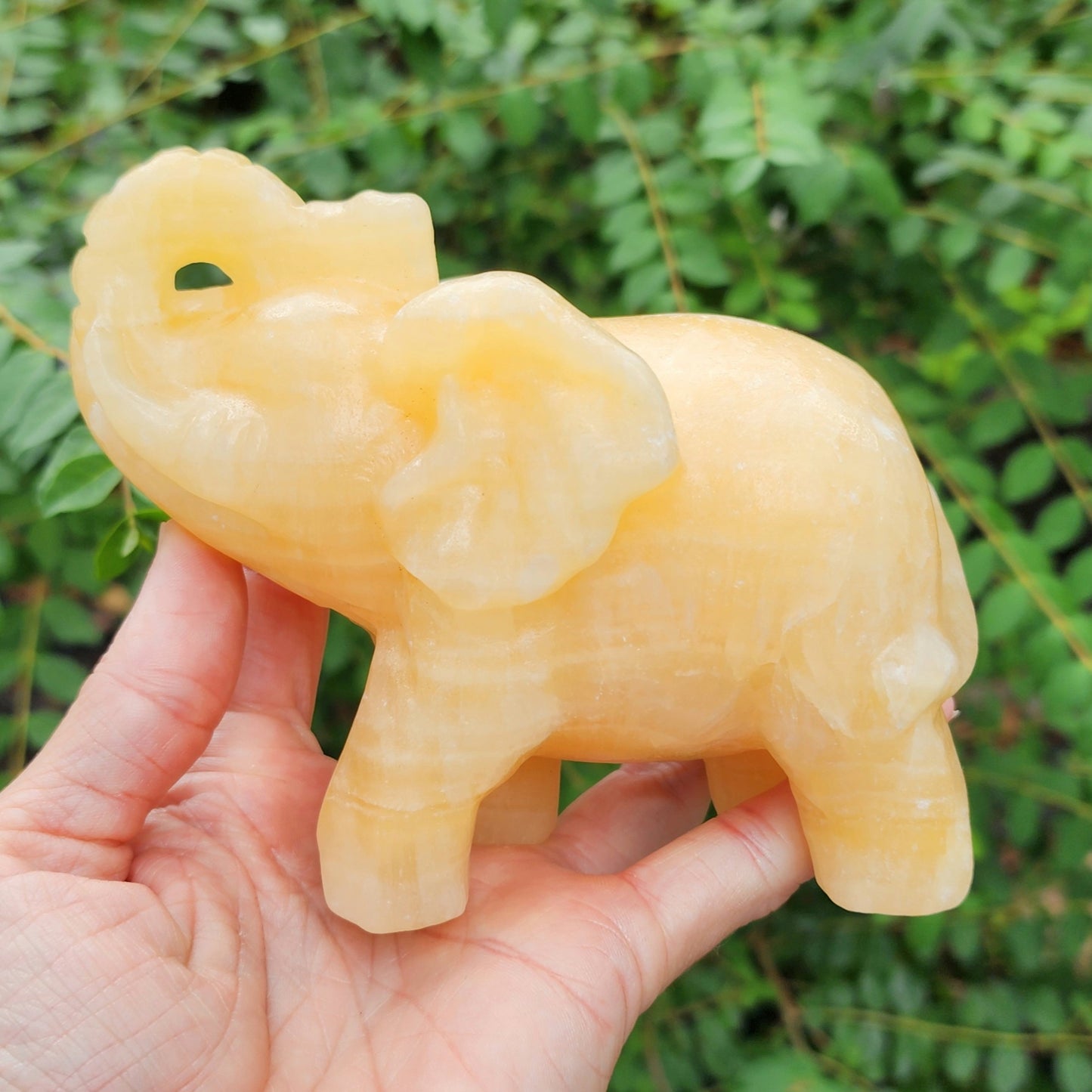 Yellow Calcite Elephant