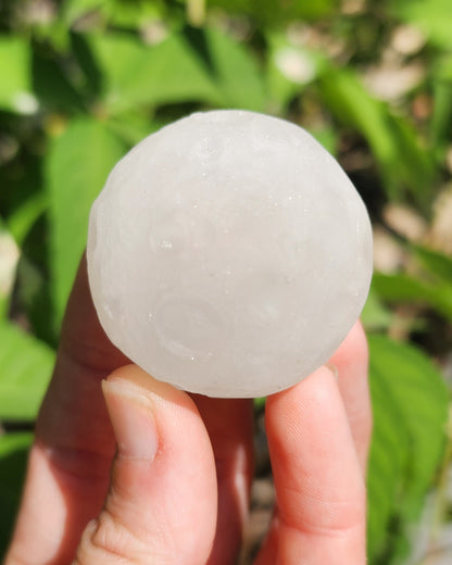 Clear Quartz Full Moon Sphere